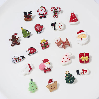 Fashion Christmas Hat Santa Claus Arylic Plating Women'S Brooches