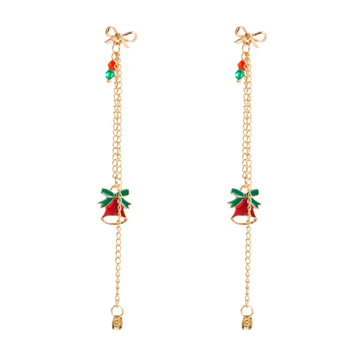 Fashion Christmas Tree Alloy Enamel Unisex Dangling Earrings 1 Pair