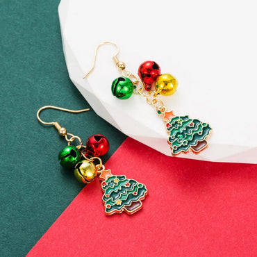 Fashion Christmas Tree Alloy Enamel Women's Drop Earrings 1 Pair