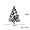 Fashion Christmas Tree Alloy Inlay Rhinestones Women'S Brooches