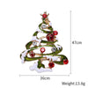 Fashion Christmas Tree Alloy Inlay Rhinestones Women'S Brooches