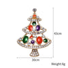 Fashion Christmas Tree Alloy Inlay Rhinestones Women'S Brooches