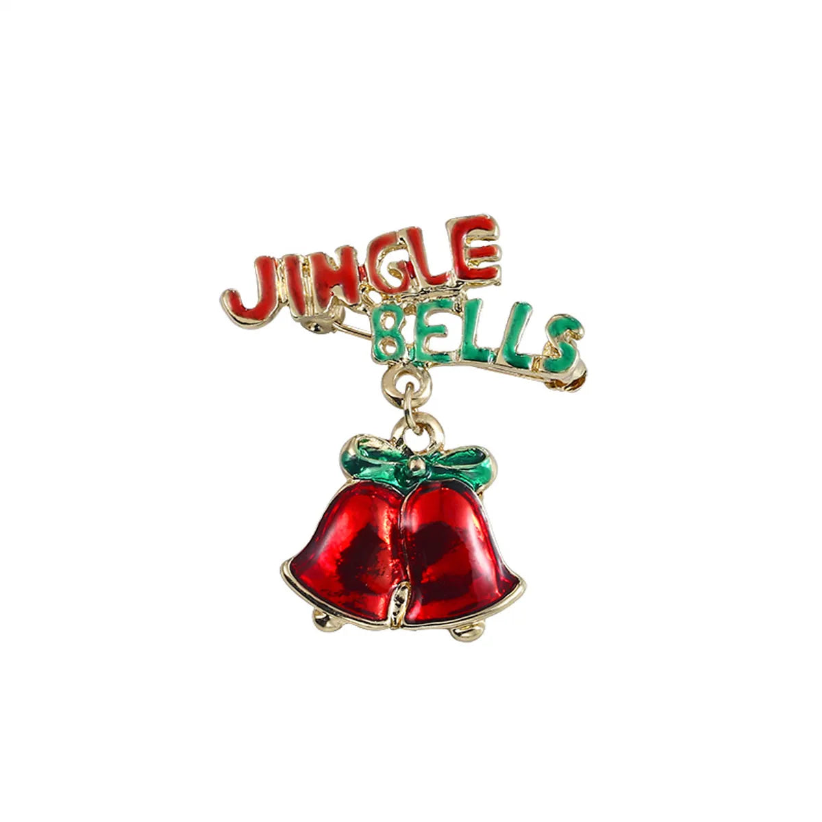 Fashion Christmas Tree Alloy Plating Rhinestones Women'S Brooches