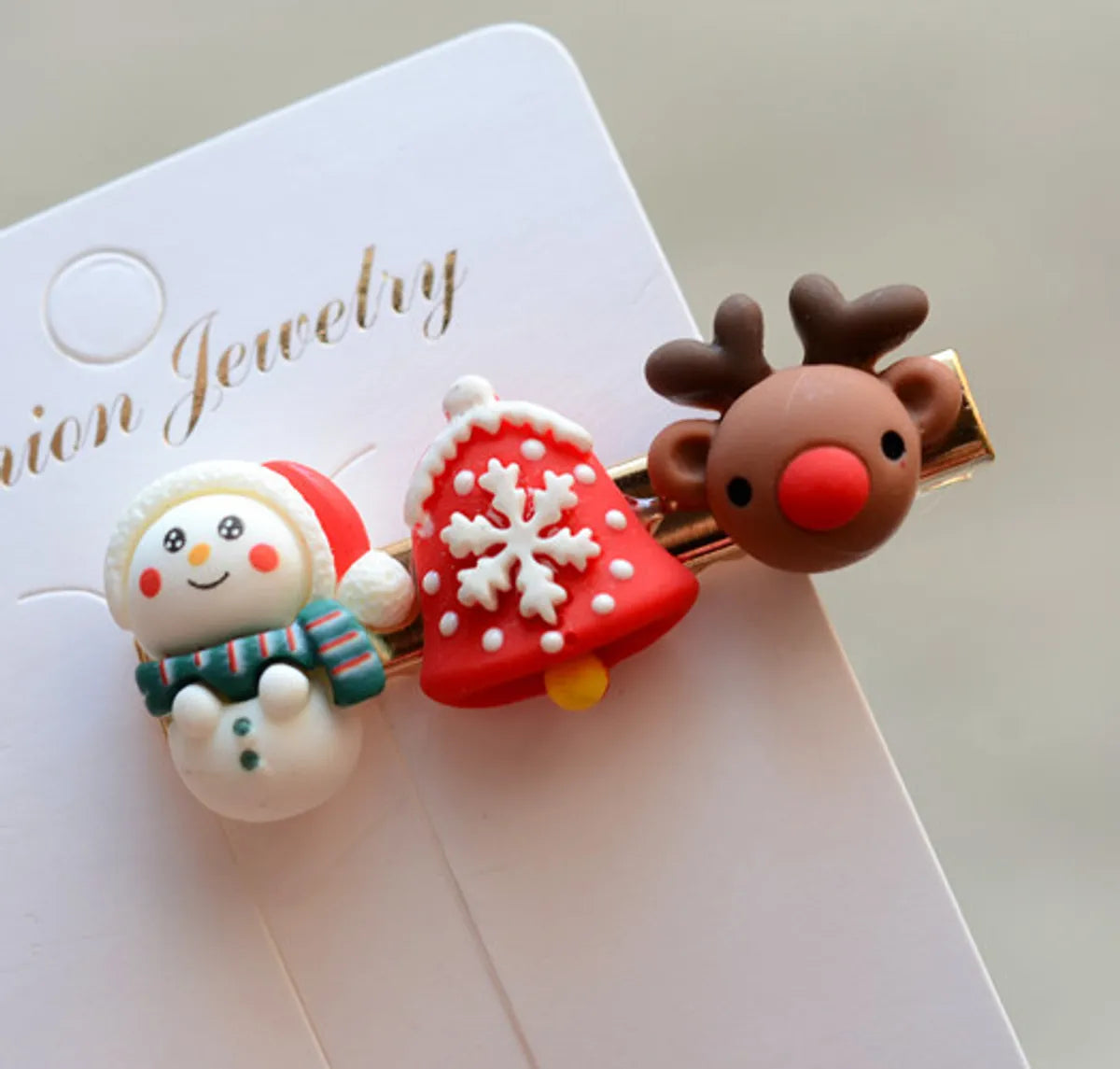 Fashion Christmas Tree Arylic Hair Clip 1 Piece