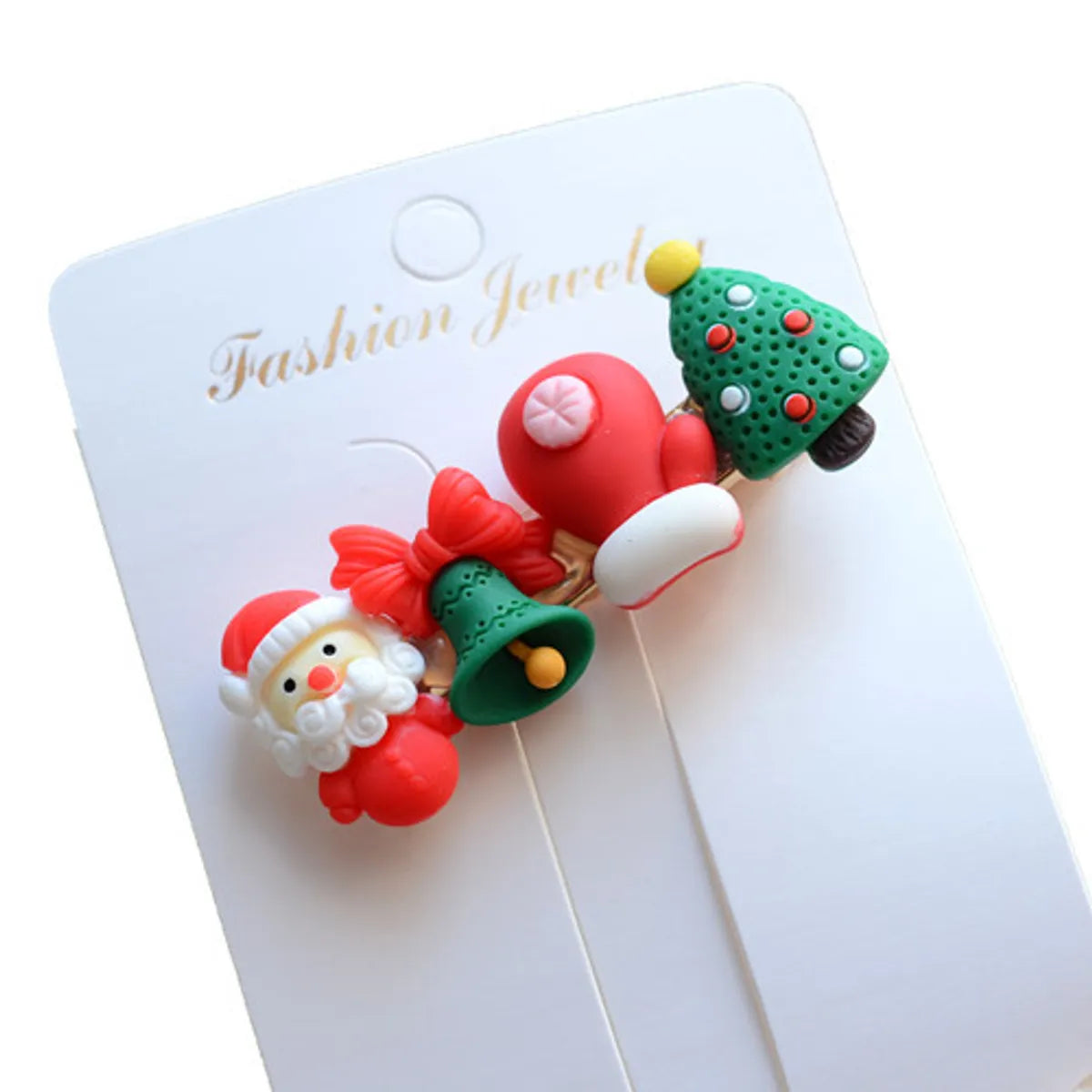 Fashion Christmas Tree Arylic Hair Clip 1 Piece