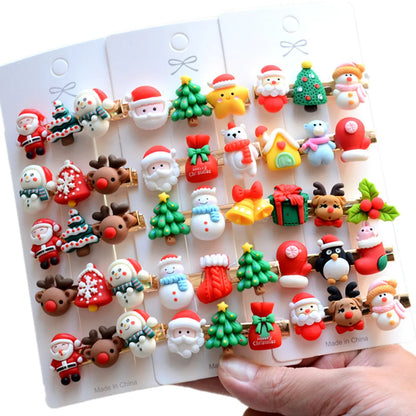 Fashion Christmas Tree Arylic Hair Clip 1 Piece