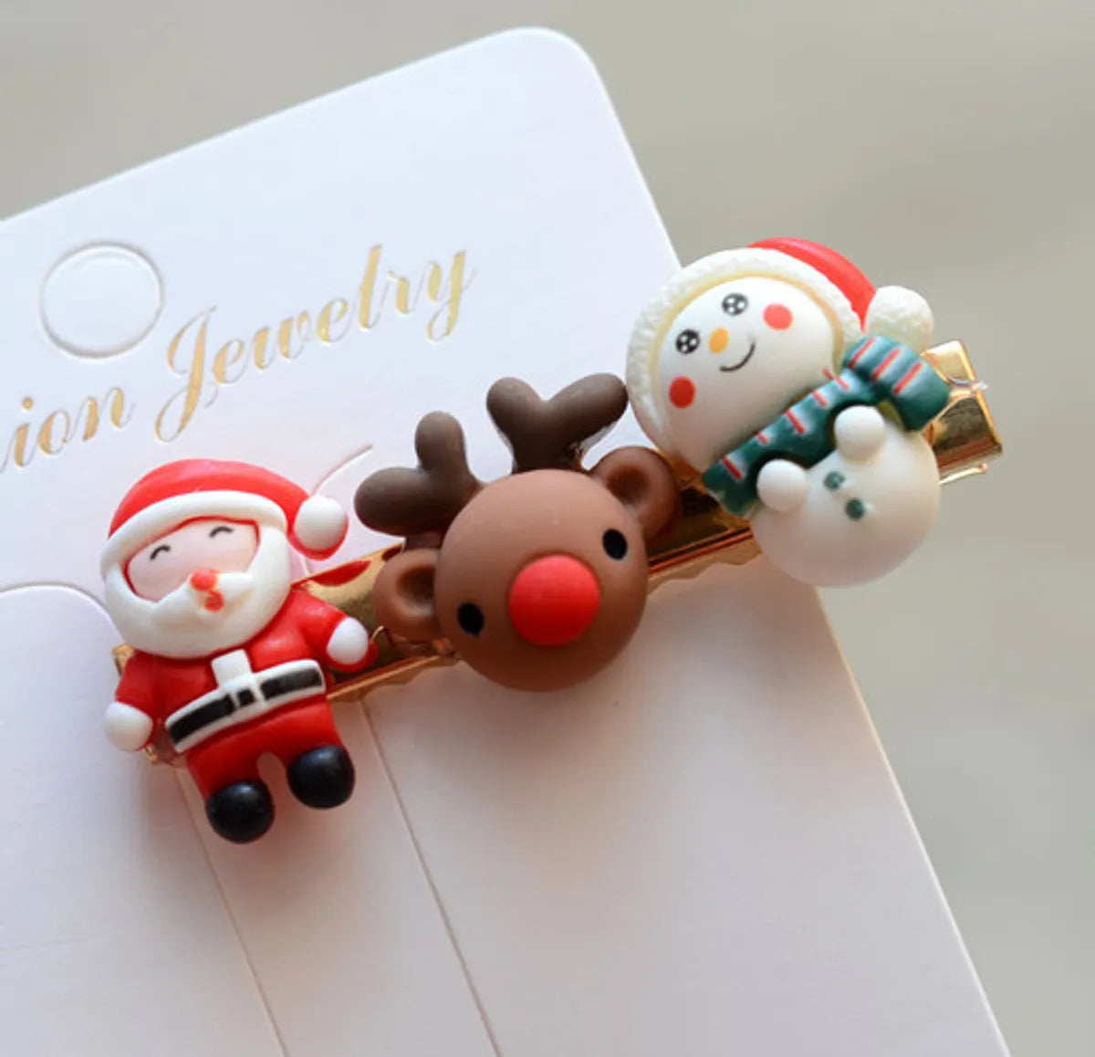 Fashion Christmas Tree Arylic Hair Clip 1 Piece