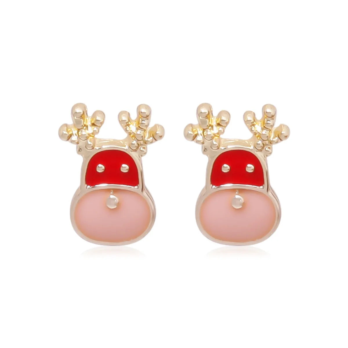 Fashion Christmas Tree Bell Snowflake Alloy Rhinestones Ear Studs