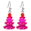 Fashion Christmas Tree Crystal Plating Women'S Drop Earrings 1 Pair