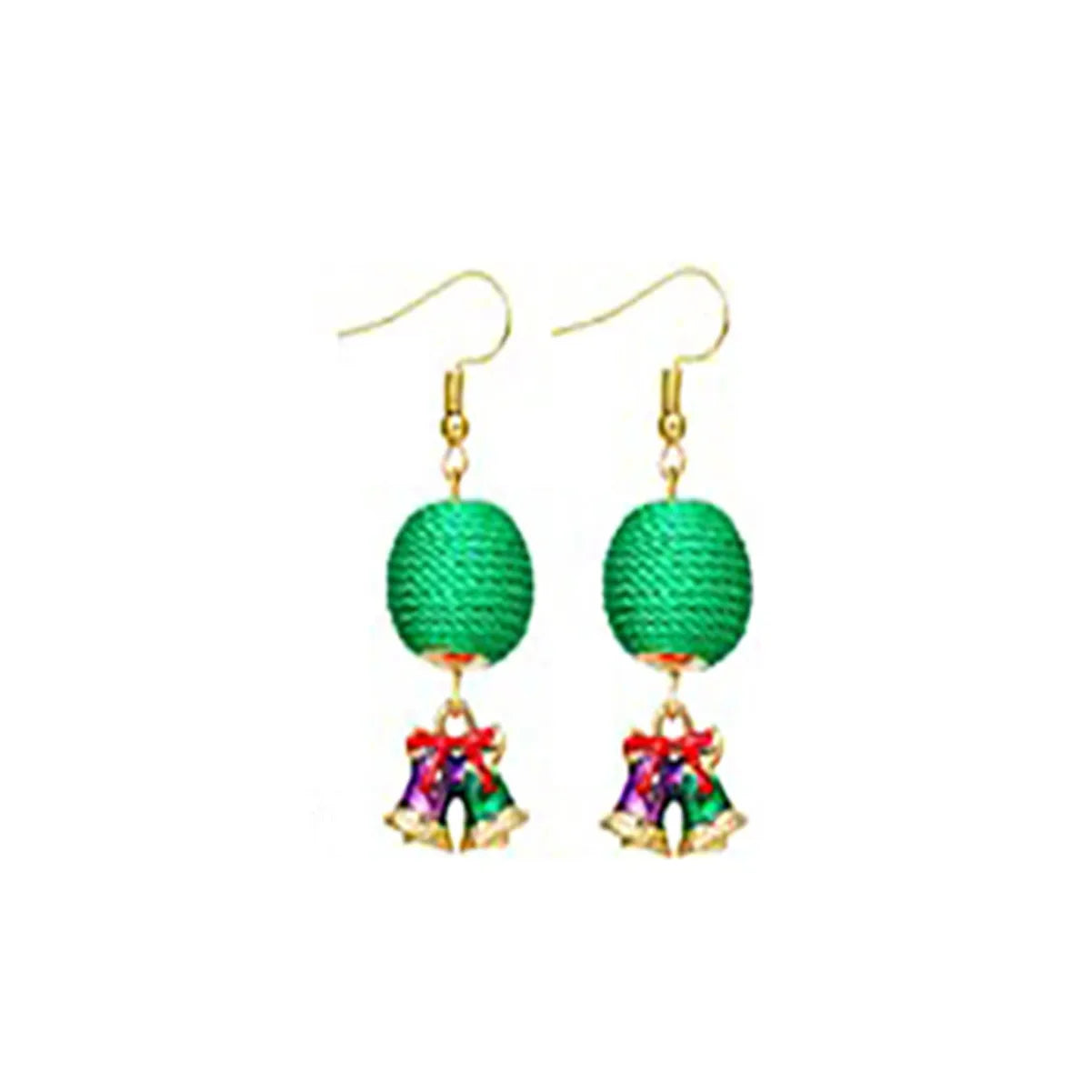 Fashion Christmas Tree Flamingo Alloy Plating Inlay Artificial Gemstones Women'S Drop Earrings 1 Pair