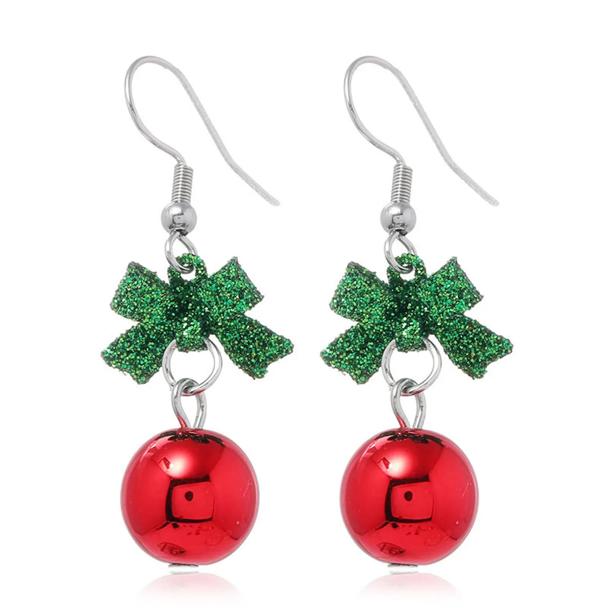 Fashion Christmas Tree Flamingo Alloy Plating Inlay Artificial Gemstones Women'S Drop Earrings 1 Pair