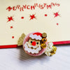 Fashion Christmas Tree Santa Claus Cloth Hair Clip 1 Piece