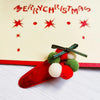 Fashion Christmas Tree Santa Claus Cloth Hair Clip 1 Piece