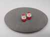 Fashion Christmas Tree Santa Claus Snowman Resin Women'S Ear Studs 1 Pair