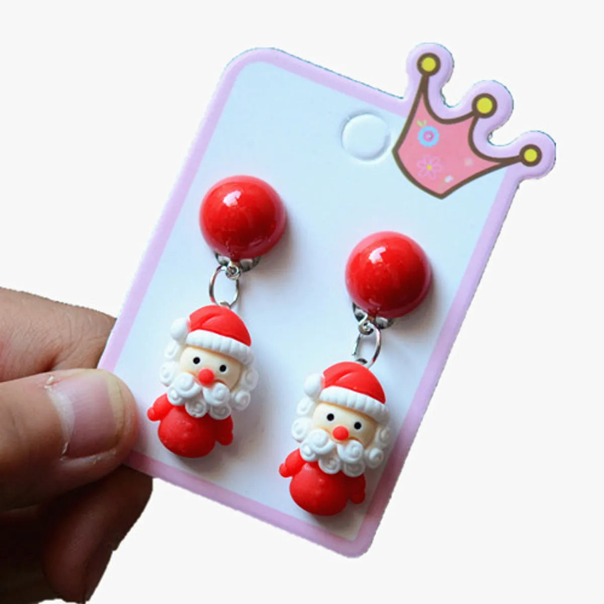 Fashion Christmas Tree Snowman Elk Arylic Women's Ear Clips 1 Pair