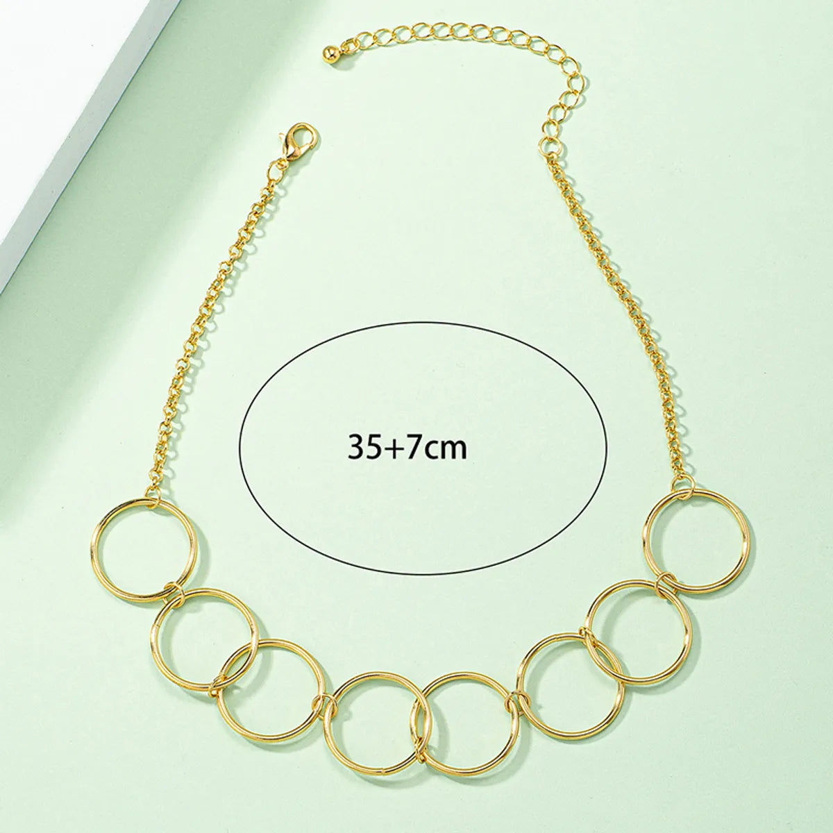 Fashion Circle Alloy Hollow Out Alloy Women'S Choker 1 Piece