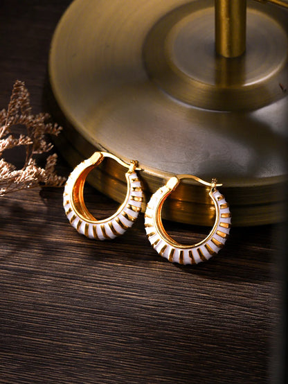 Fashion Circle Copper Plating Hoop Earrings 1 Pair