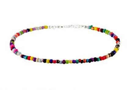 Fashion Circle Glass Beaded Women'S Choker 1 Piece