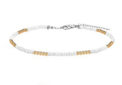 Fashion Circle Glass Beaded Women'S Choker 1 Piece