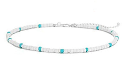 Fashion Circle Glass Beaded Women'S Choker 1 Piece