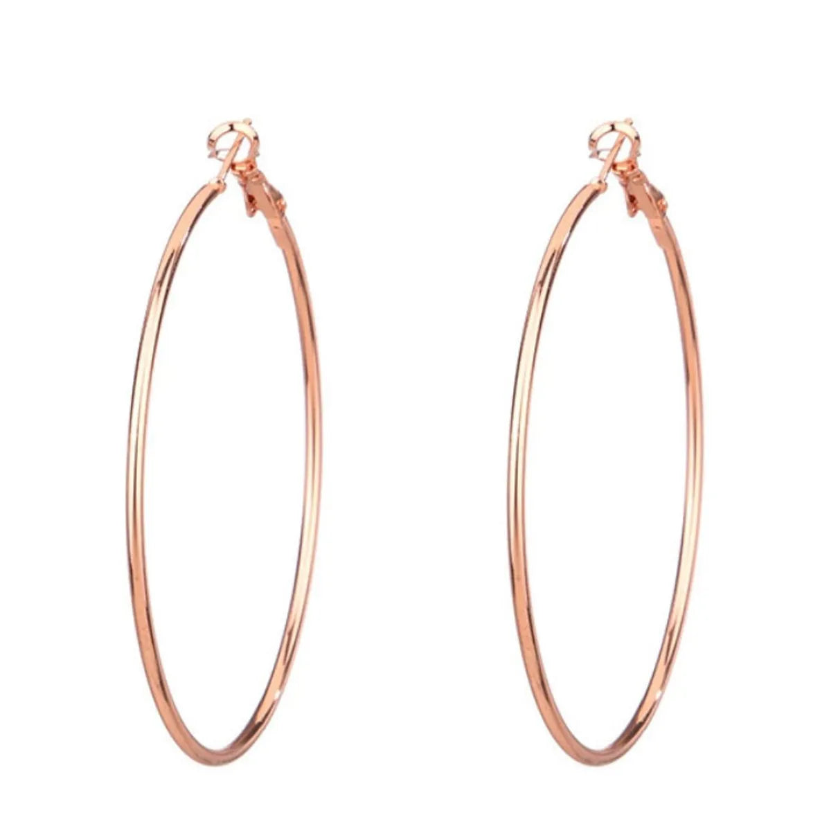 Fashion Circle Metal Plating Women's Earrings 1 Pair