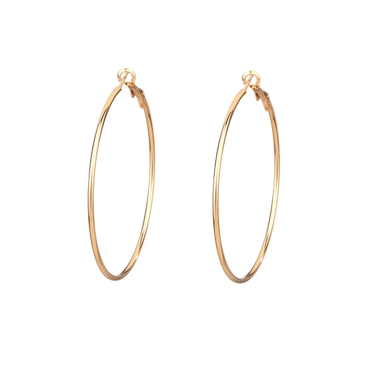 Fashion Circle Metal Plating Women's Earrings 1 Pair