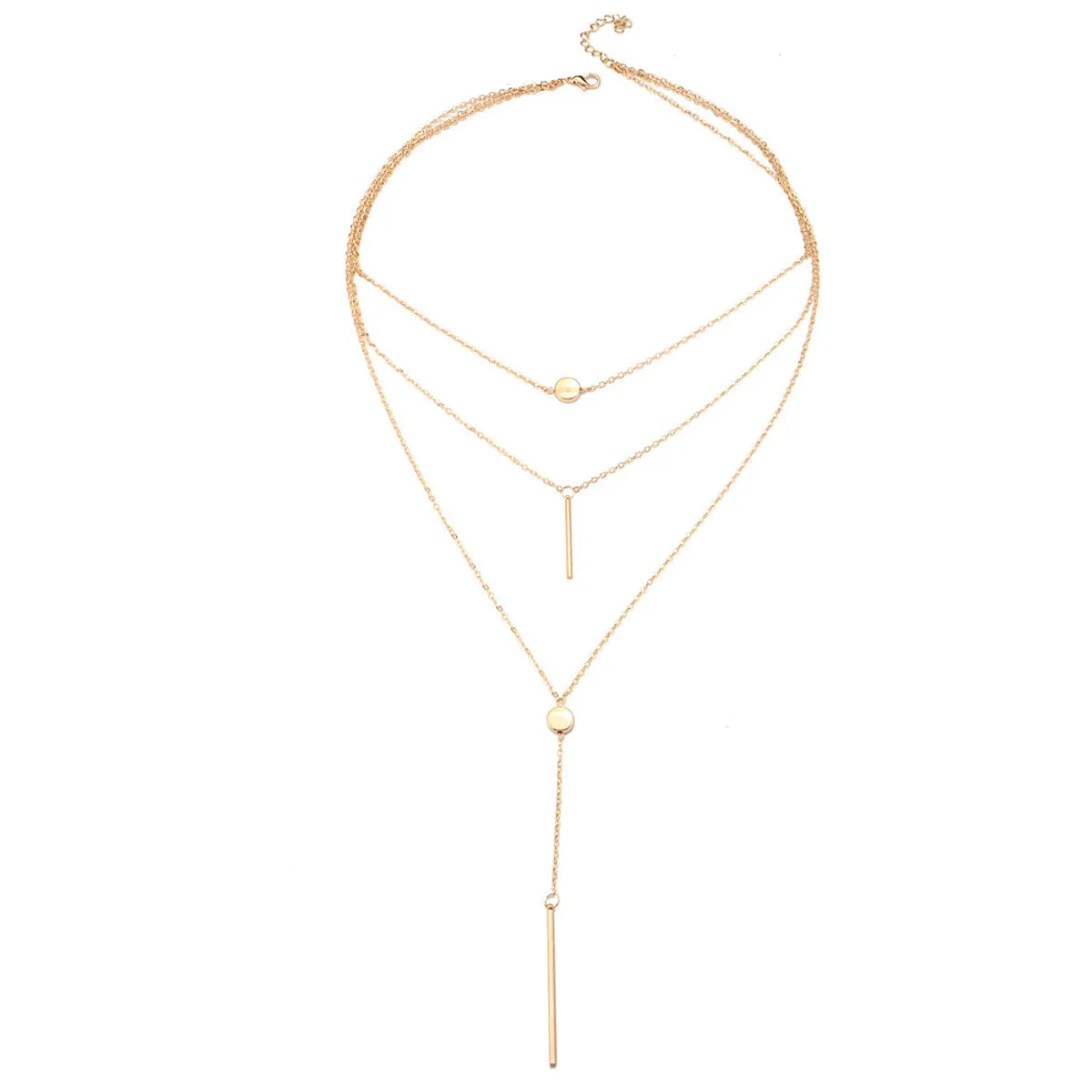 Retro Geometric Alloy Wholesale Necklace