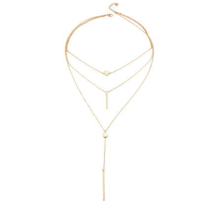 Retro Geometric Alloy Wholesale Necklace