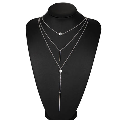 Retro Geometric Alloy Wholesale Necklace