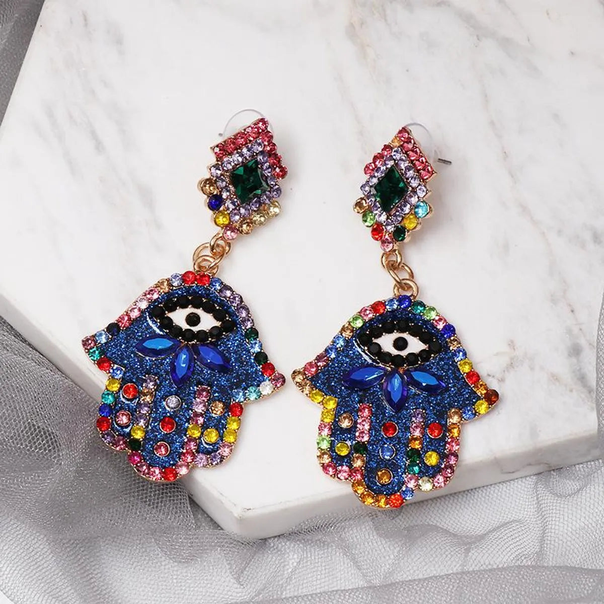 Fashion Hand Diamond Alloy Other Earrings Ear Studs