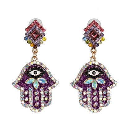 Fashion Hand Diamond Alloy Other Earrings Ear Studs