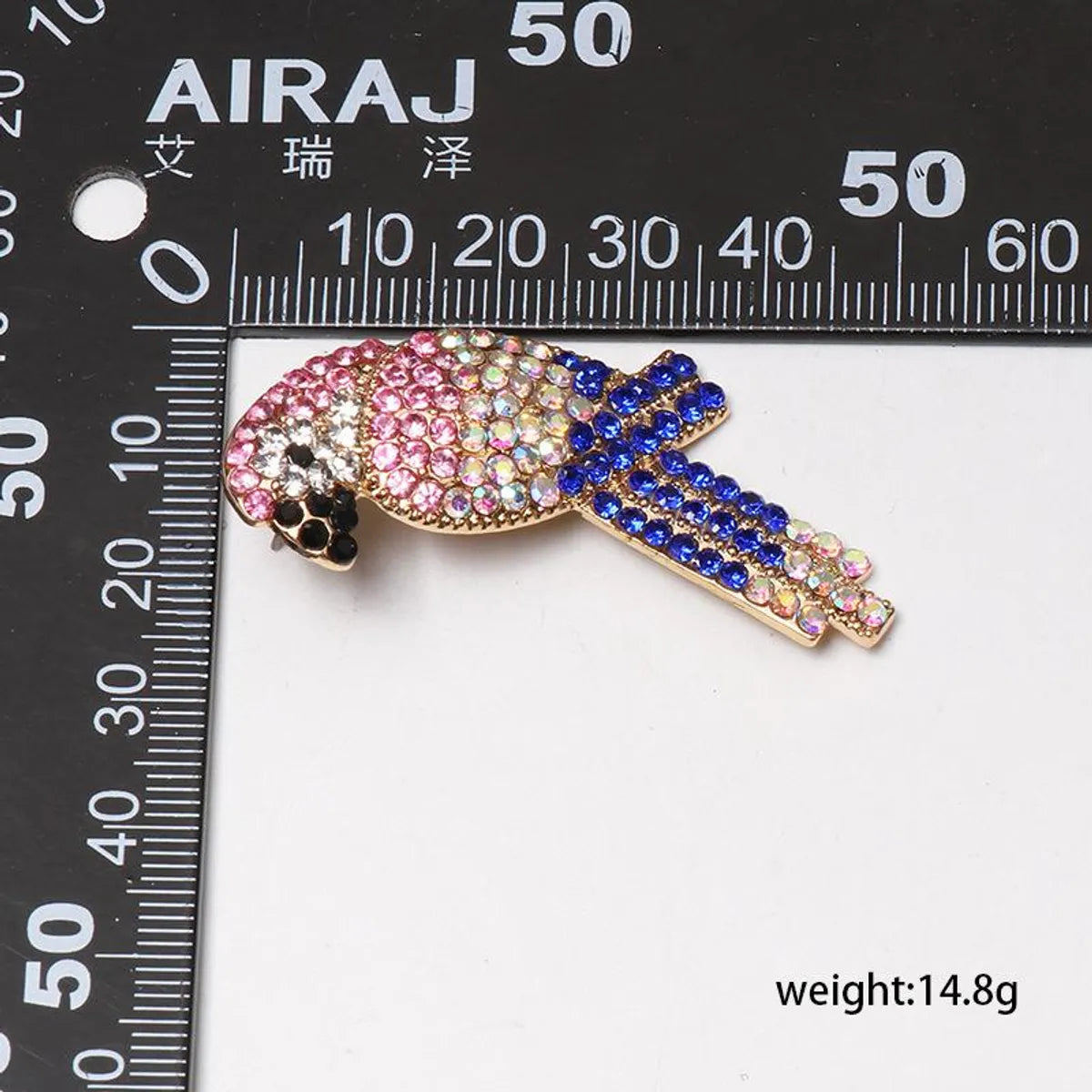 Fashion Color Rhinestone Bird Stud Earrings Nhjj155434