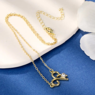 Fashion Constellation Alloy Plating Inlay Rhinestones Women'S Necklace 1 Piece