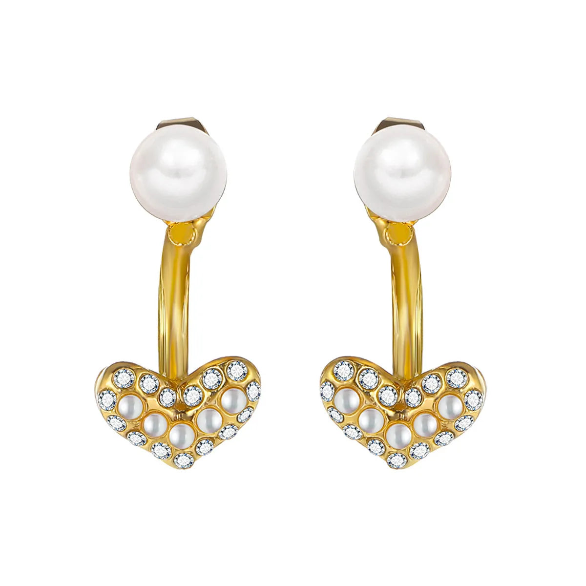 Lady Heart Alloy Earrings