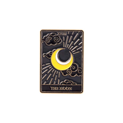 Fashion Creative Tarot Card Shaped Alloy Paint Brooch