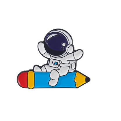 Fashion Creative Universe Astronaut Cartoon Alloy Brooch