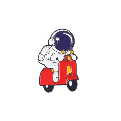 Fashion Creative Universe Astronaut Cartoon Alloy Brooch