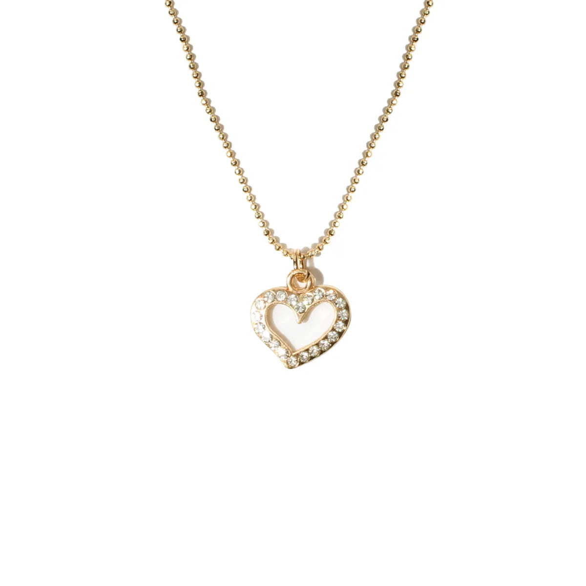 Fashion Creative Women'S Diamond Heart Lock Pendant Alloy Necklace