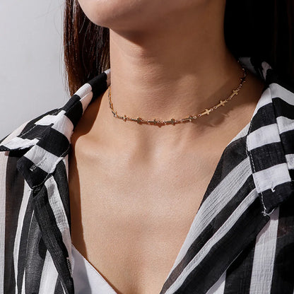 Fashion Cross Alloy Choker