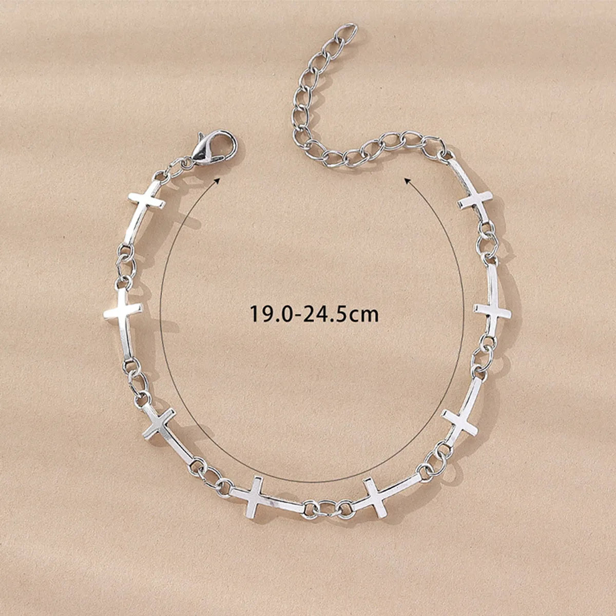 Fashion Cross Alloy Patchwork Women's Bracelets 1 Piece