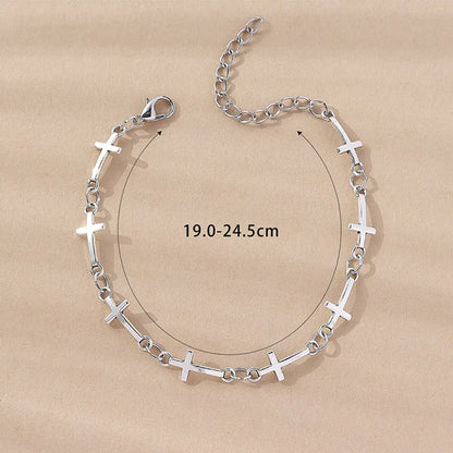 Fashion Cross Alloy Patchwork Women's Bracelets 1 Piece