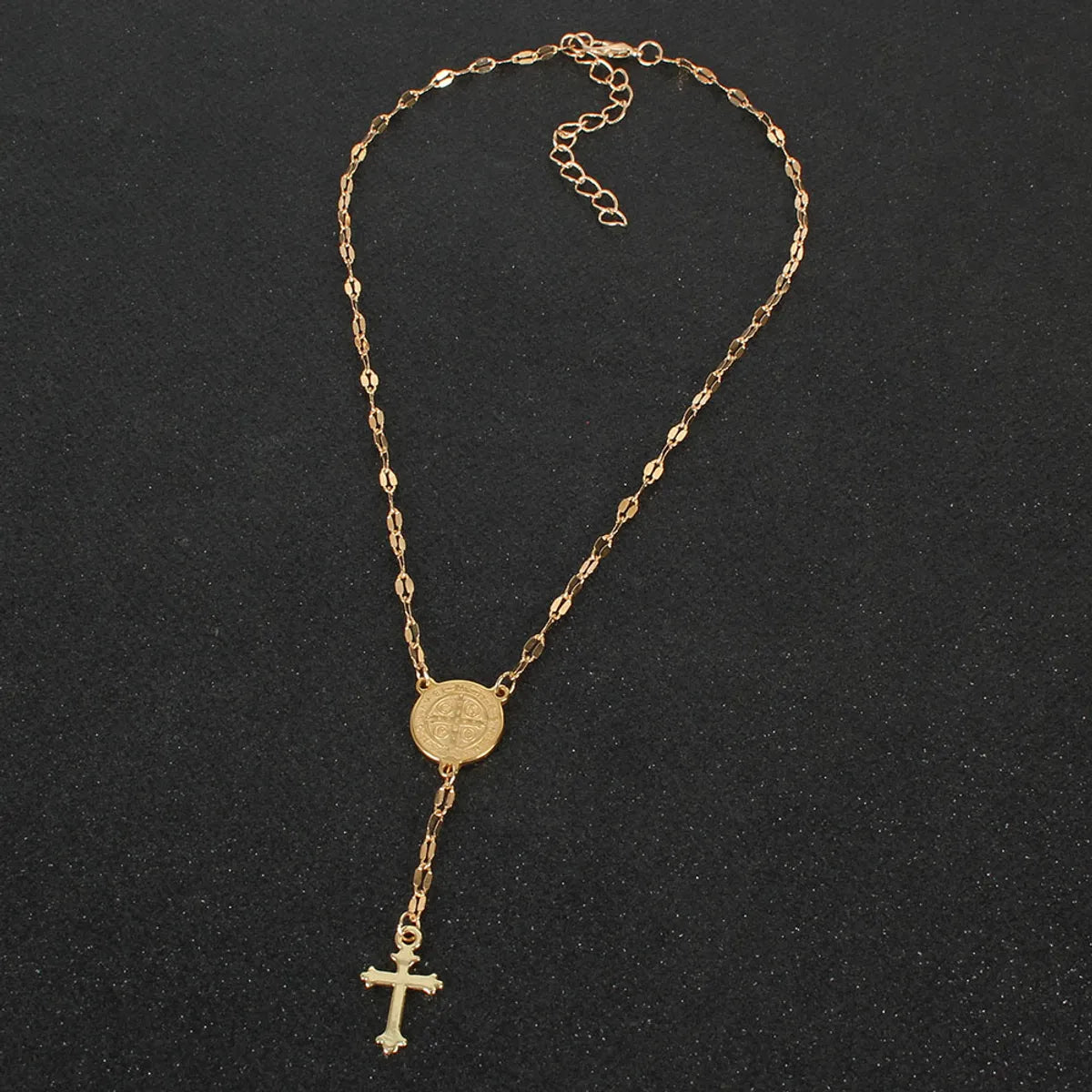 Fashion Cross Alloy Plating Necklace