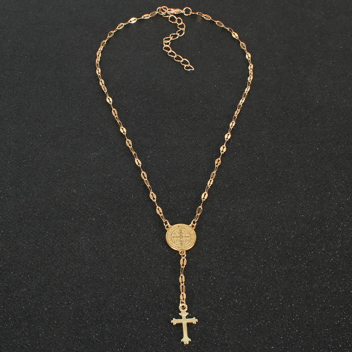 Fashion Cross Alloy Plating Necklace