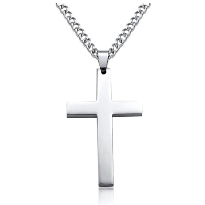 Fashion Cross Alloy Plating Unisex Pendant Necklace 1 Piece