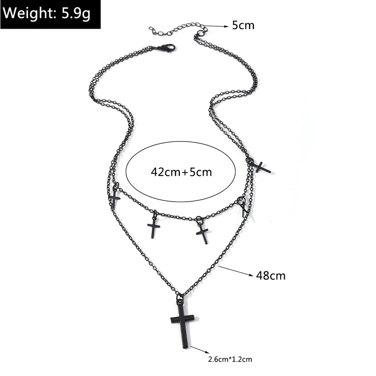 Fashion Cross Alloy Women's Layered Necklaces