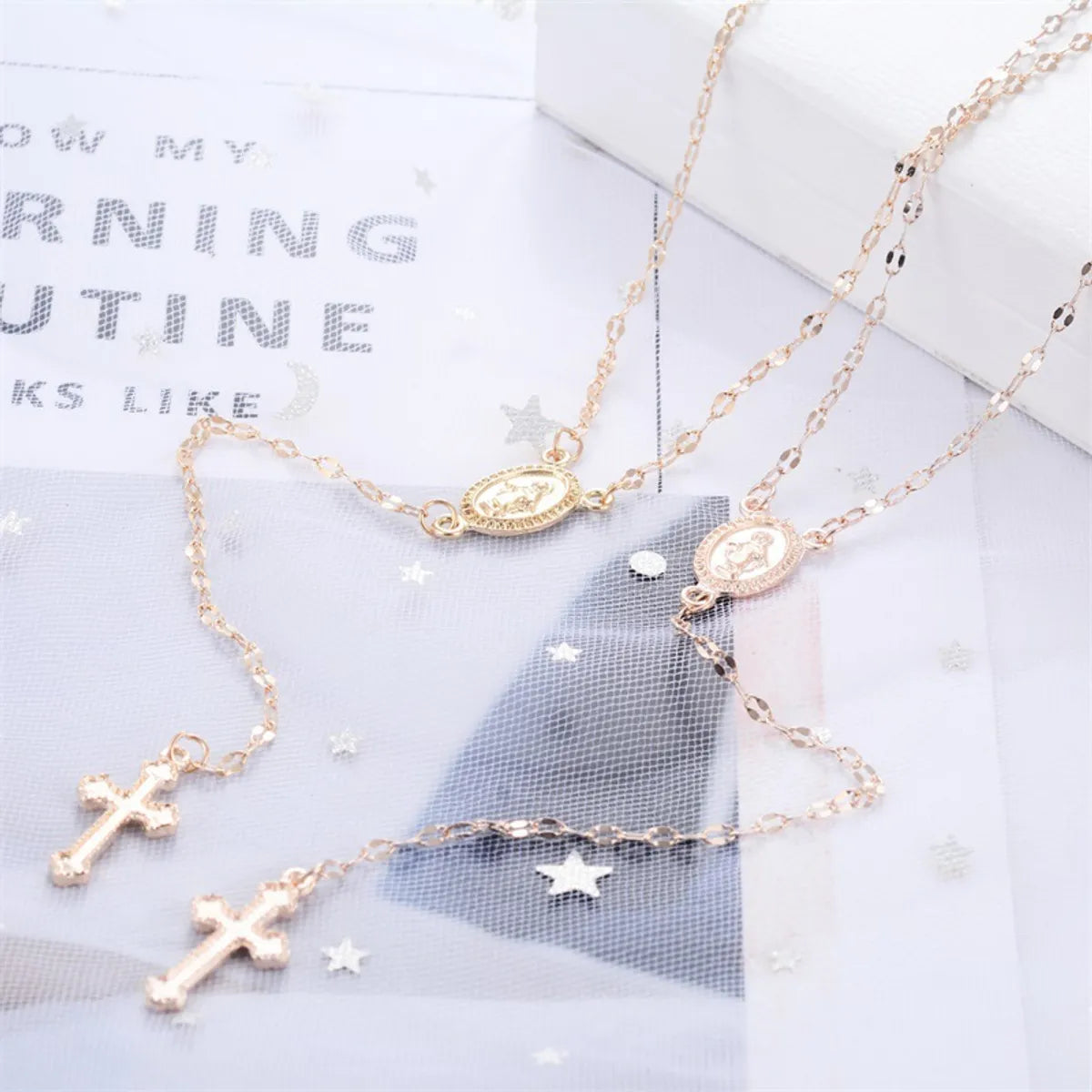 Fashion Cross Christian Jesus Easter Jewelry Sexy Tassel Women's Clavicle Chain Pendant