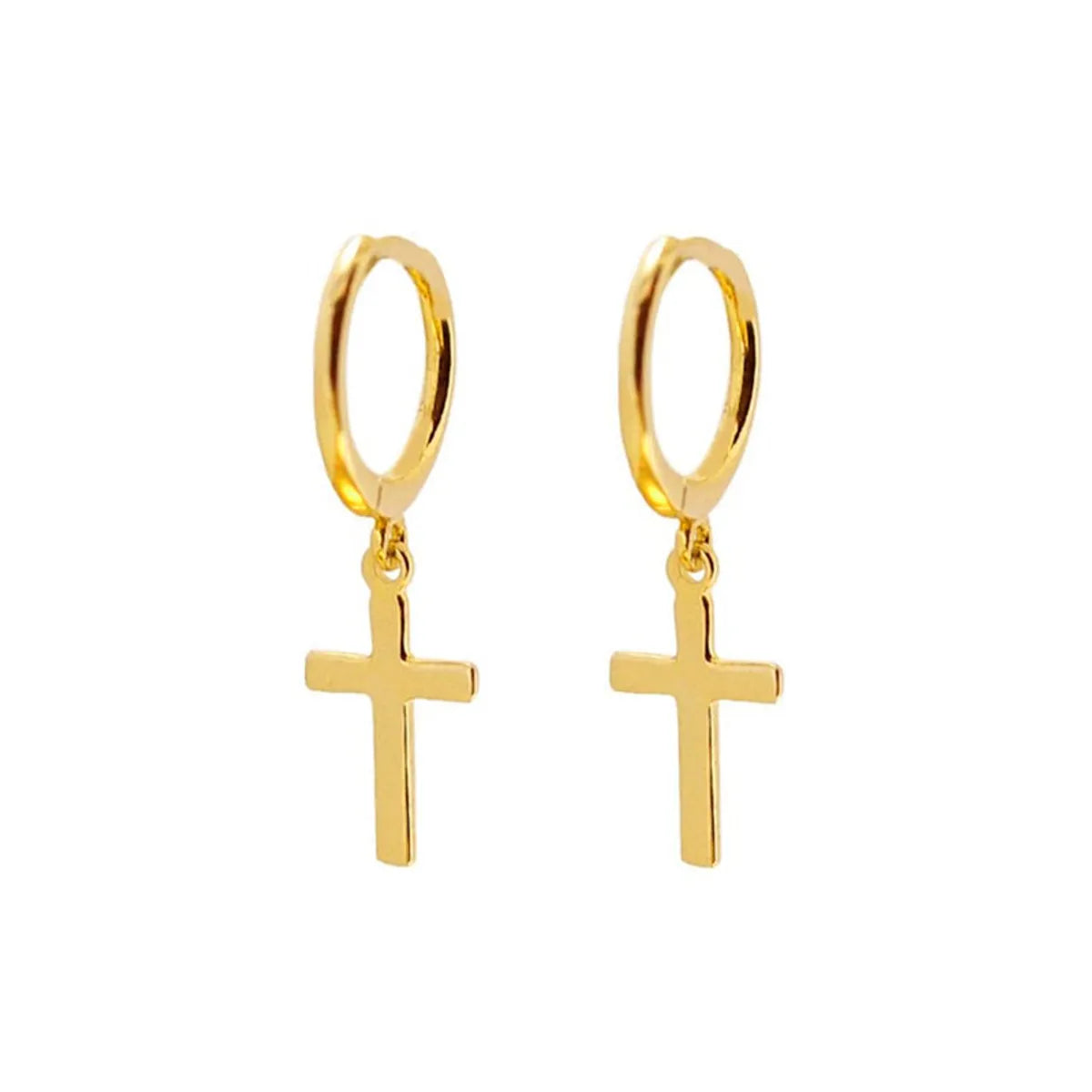 Fashion Cross Female Hip-hop Punk Metal Earrings