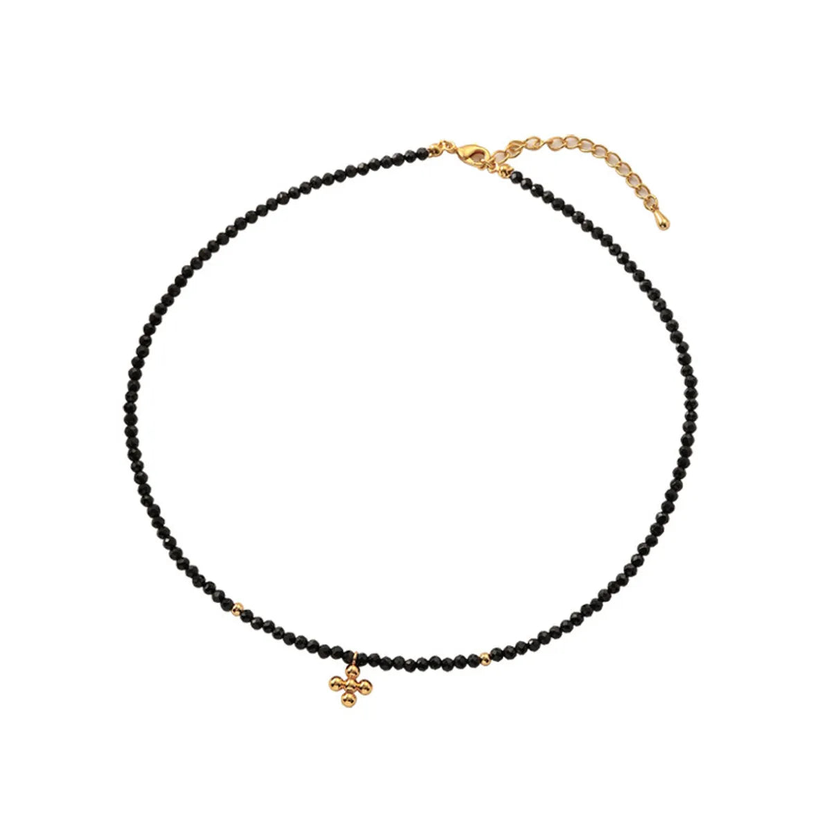 Fashion Cross Pearl Copper Handmade Choker 1 Piece