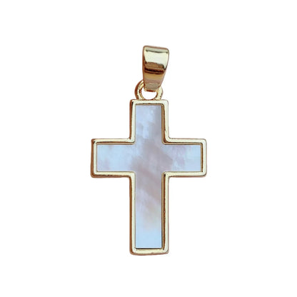 1 Piece Shell Copper Cross