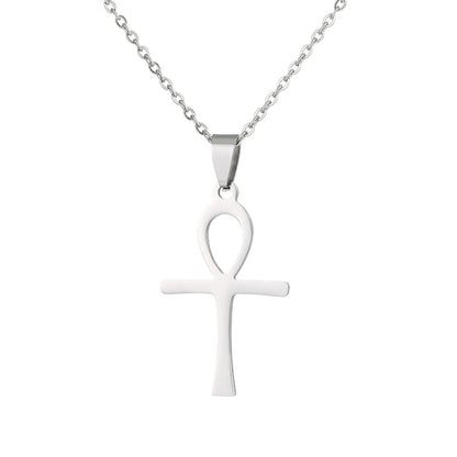 Fashion Cross Stainless Steel Plating Necklace